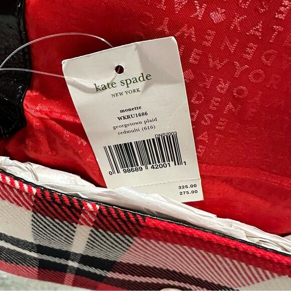🆕Kate Spade Plaid Shoulder Bag NWT - Picture 7 of 8